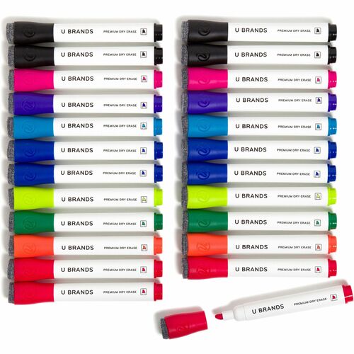 Markers, DE, Chisel, Assorted 24/PK