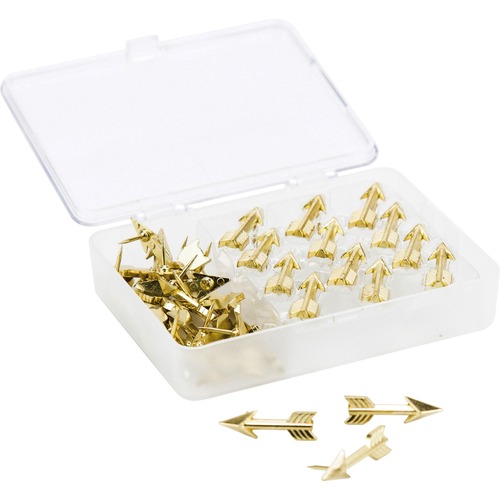Pushpin, Arrow, Gold 36/PK