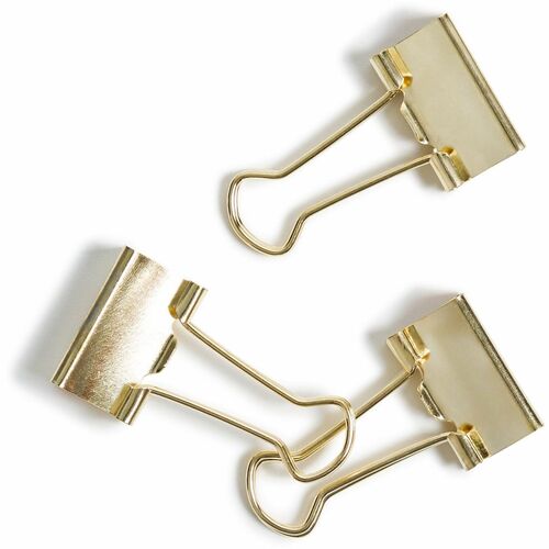 Clips, Binder, Small, Gold 72/PK