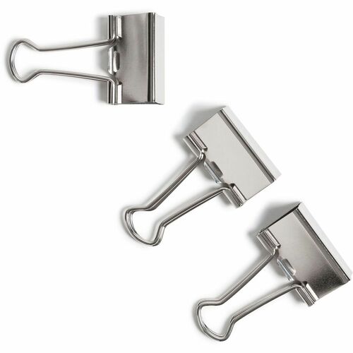 Clips, Binder, Medium, Silver 72/PK