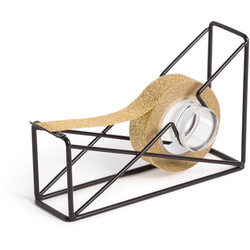 Tape Dispenser, Tabletop, 5"x1-3/4"x3", Black