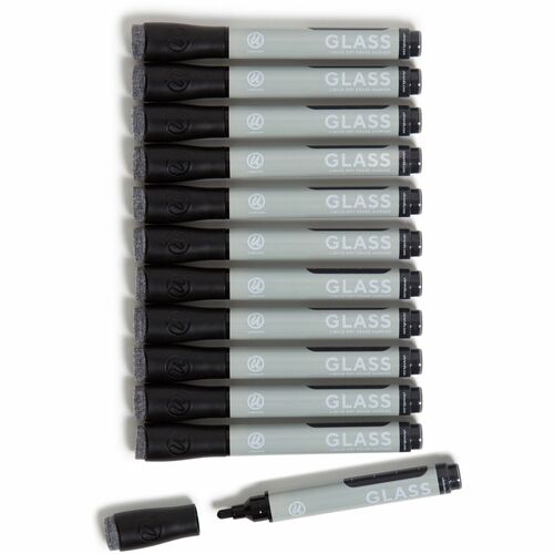 Markers, Liquid, Permanent, Black 12/PK