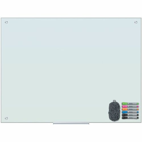 Board, Dry Erase, Magnetic, Glass, 48x36, Fire Resistant Low Smoke