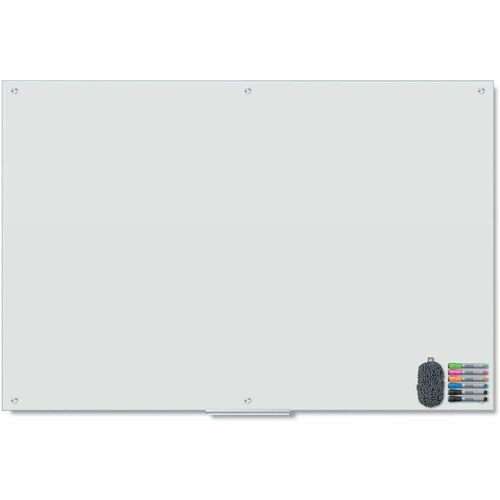 Board, Dry Erase, Magnetic, Glass, 72x48, Fire Retardant Low Smoke