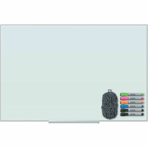 Board, Dry Erase, Nonmagnetic, Glass, 36x24