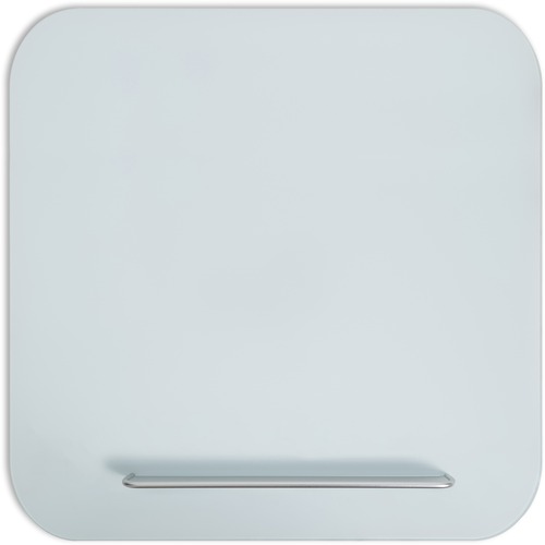 Dry-Erase Board, Glass, Magnetic, 35" x 35", White