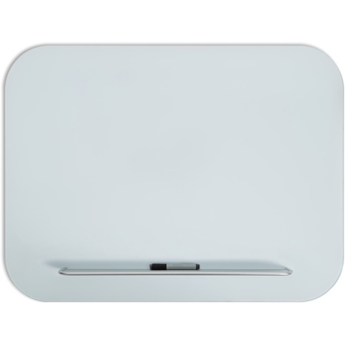 Dry-Erase Board, Glass, Magnetic, 48" x 36", White