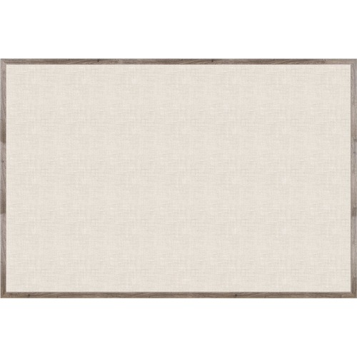 Bulletin Board, Linen, 72"Wx48"H, Rustic/Natural