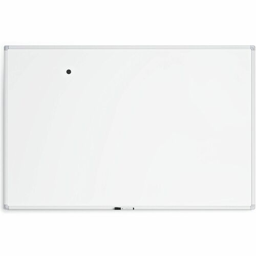 Whiteboard, Magnetic, Porcelain Steel/Aluminum Frame, 72" x 48", We