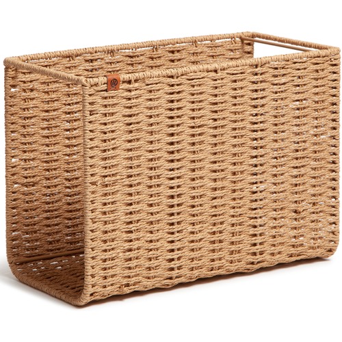 File Basket, For Hanging Files, Woven, Brown