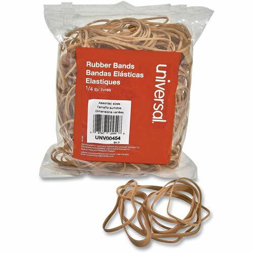 Rubberbands, Astd Sz, 1/4 Lb