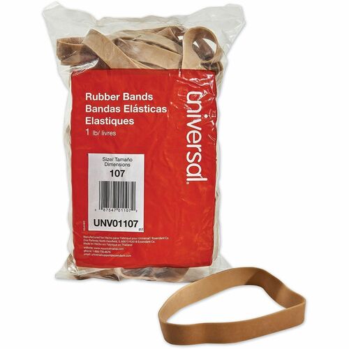 Rubber Bands, Size 107, 1 lb 40/PK
