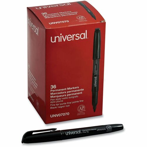 Marker, Permanent, Fine, Black 36/PK