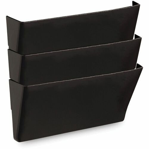 File, Wall, Recycle, Black 3/PK