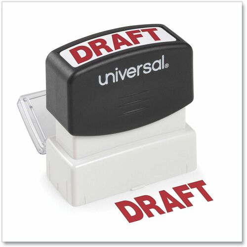 Stamp, Draft, Red