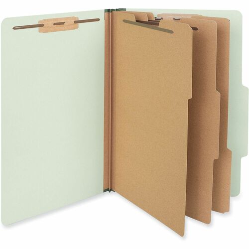 Folder, PSBD, 8 Section, Legal, Green 10/BX