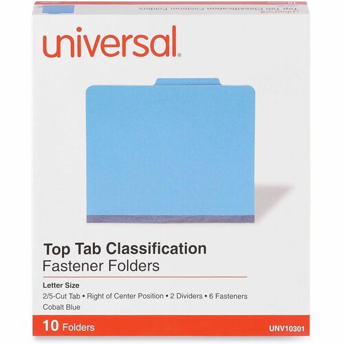 Folder, Class, 6 Section, Letter, Coated 10/BX