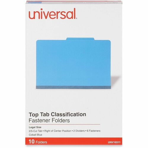 Folder, Class, 6 Section, Legal, Cardboard 10/BX