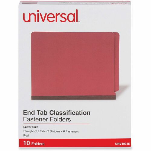 Folder, Class, 6 Section, Letter, Red 10/BX