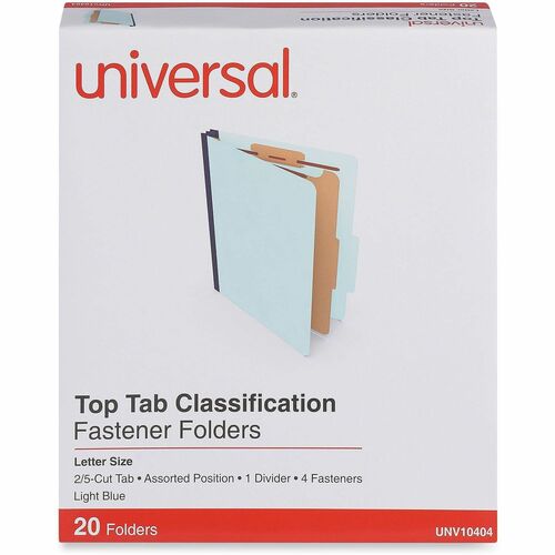 Folder, Classification, 4 Fasteners, LBE 20/BX