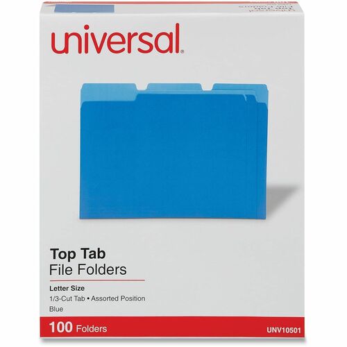 Folder, File, 1/3 Cut, Letter, Beige 100/BX