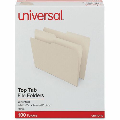 Folder, MLA, 1/2 Cut, Letter 100/BX