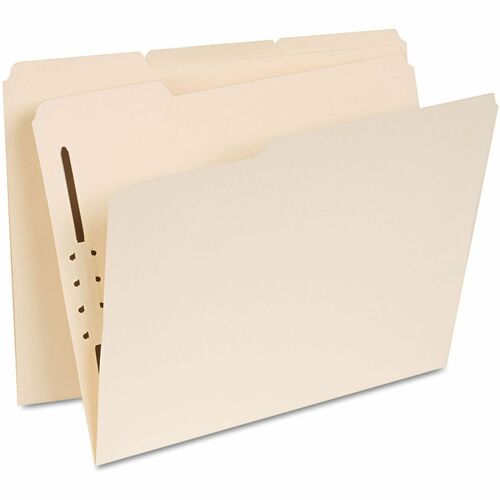 Folder, Reinforced, Letter, 1 Fastener, Manila 50/BX