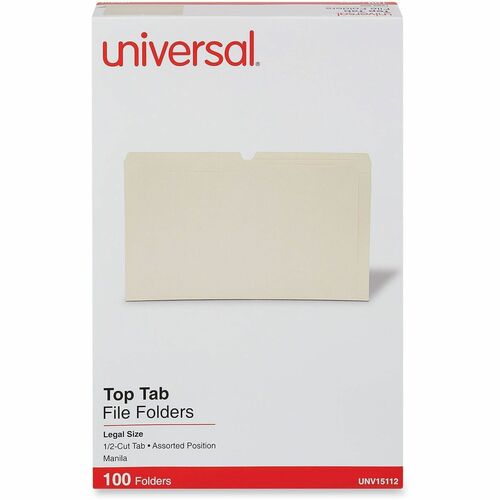 Folder, MLA, 1/2 Cut, Legal 100/BX