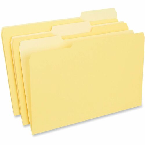 Folder, Interior, 1/3 Cut, Legal, Yellow 100/BX