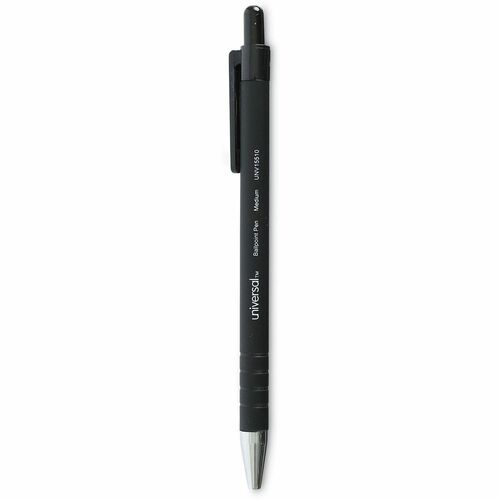 Pen, Comfort, Grip, Retractable, Medium, Black 12/DZ
