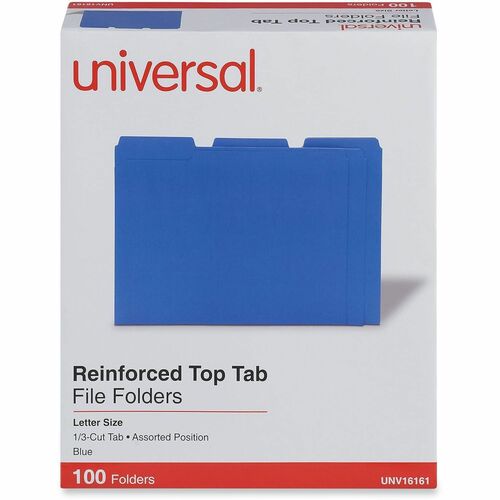 Folder, Reinforce 1/3 Letter, Beige 100/BX