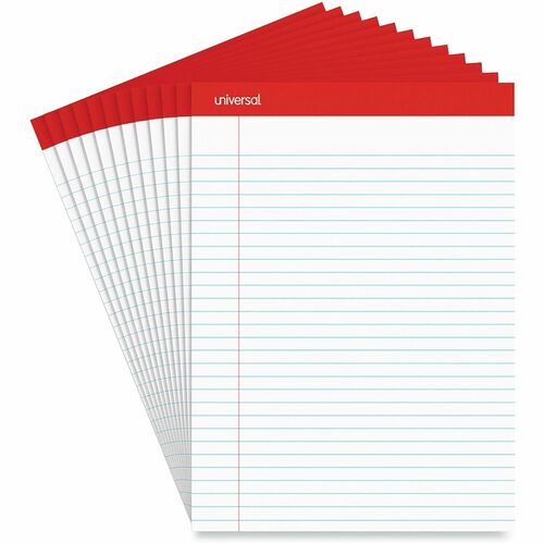 Pad, Legal Ruled, Perforated, Letter, White 12/DZ
