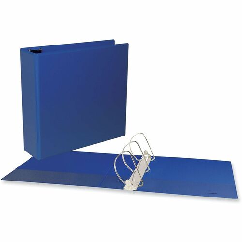 Binder, View, D-Ring, 3", Navy Blue