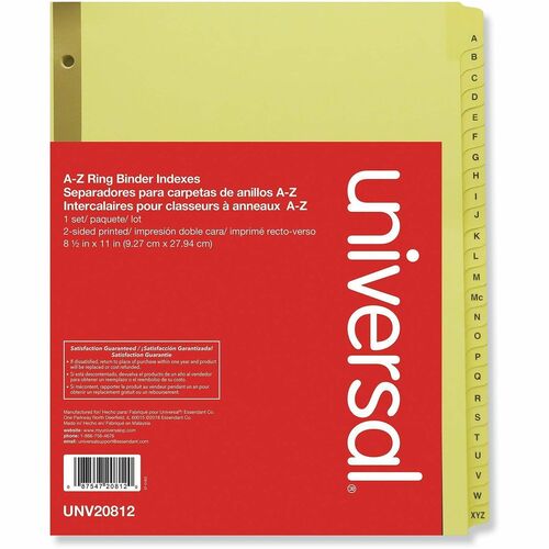 Index Binder Letter A-Z 25/ST