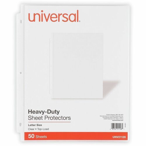 Protector, Sheet, Heavyweight, Clear 50/PK