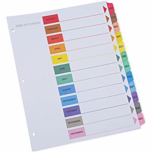 Index, Ltr, Jan-Dec, Col, We 12/ST