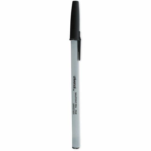 Pen, Ballpoint, Economy, Fine, Black 12/DZ