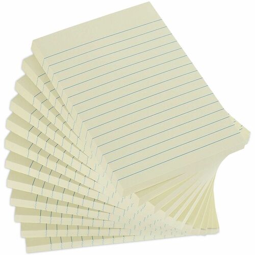 Note, 4 x 6 Recycled, Yellow 12/PK