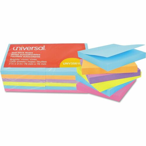 Pad, 3x3, Flat, Ast 12/PK