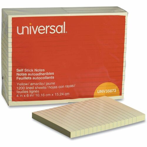 Note, ST-IT4X6, 12PD, LND, YW 12/PK
