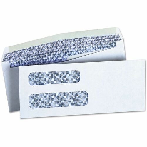 Envelope, Check, Double Window, White 500/BX