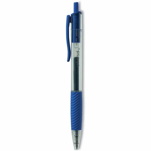 Pen, Gel, Clear Barrel, 0.7 mm, Blue 12/DZ