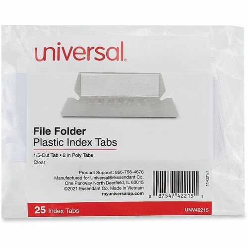 Tab, Hang Folder, 1/5 Cut, 25, Cr 25/PK