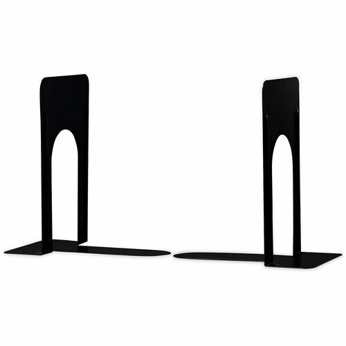 Bookend, Nonskid, 9" Height, Black 2/PR