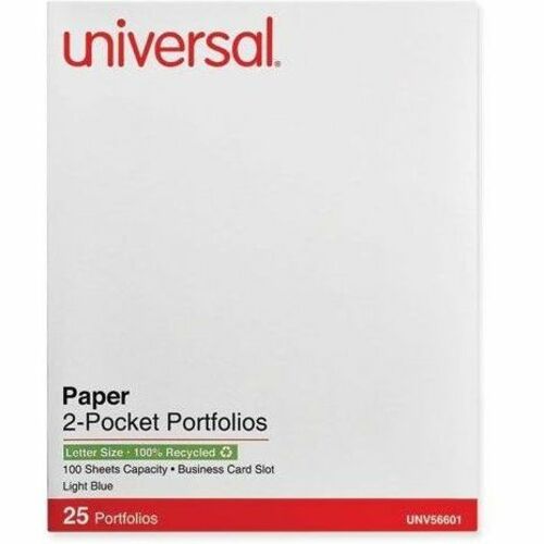 Portfolio, Ltr, 2 Pocket, Label 25/BX