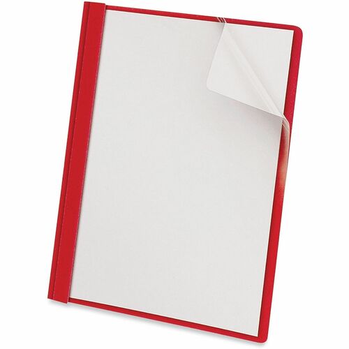 Cover, Receptacle, Clear Front, Red 25/BX
