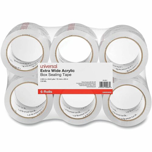 Tape, 2.83" X 54.6 Yards, Clear 6/PK
