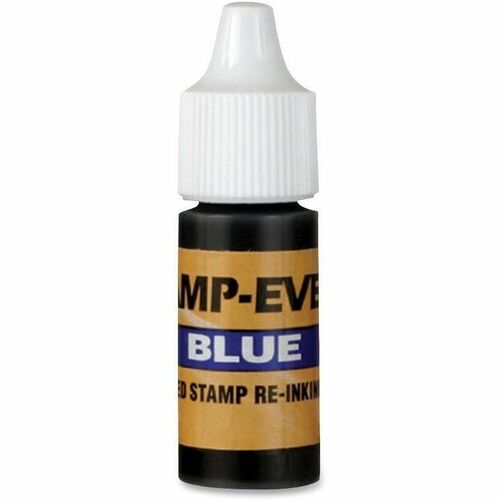 Refill Ink, For Stamp-Ever Stamps, Plastic Bottle, 7 ml, Blue