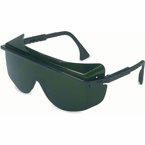 OTG Safety Eyewear, 2mm 5.0 Shade Lens, Anti-Scratch, Black Frame