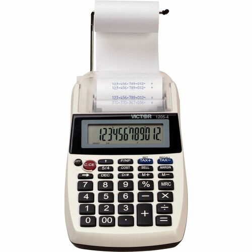 Calculator, Printer, 12 Digit, Cost per Sale per Margin